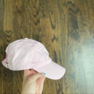 pink baseball hat